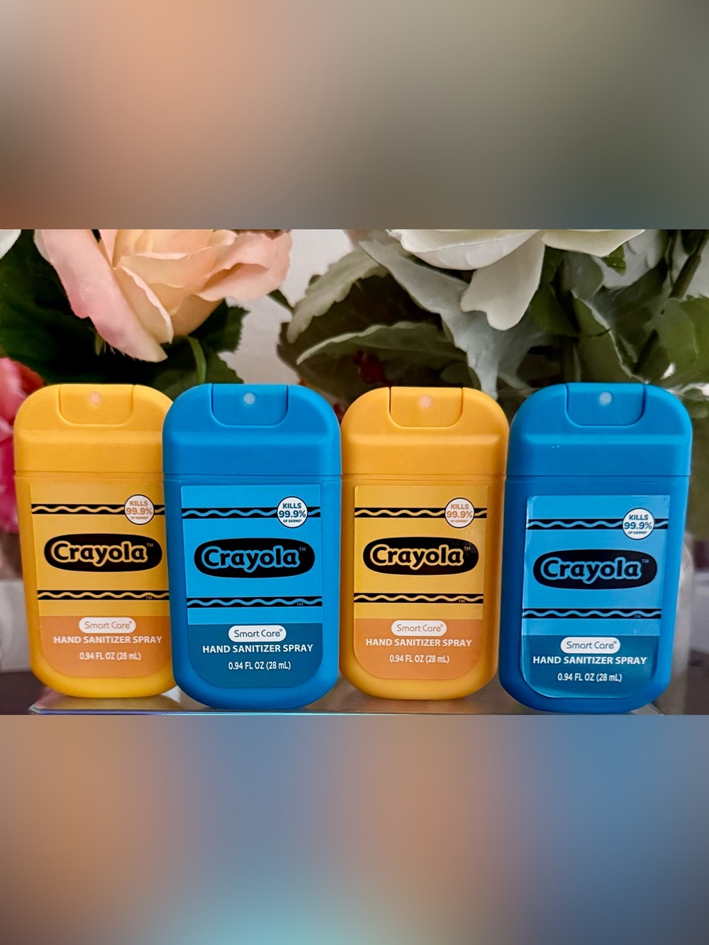 🆕🖍️ SMARY CARE “CRAYOLA” 4-PIECE HAND SANITIZER SPRAY SET. BRAND NEW!